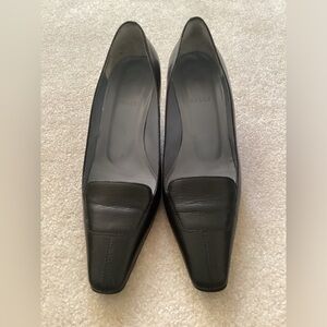 Bally Black Minimalist Tysse Pointed Kitten Heel